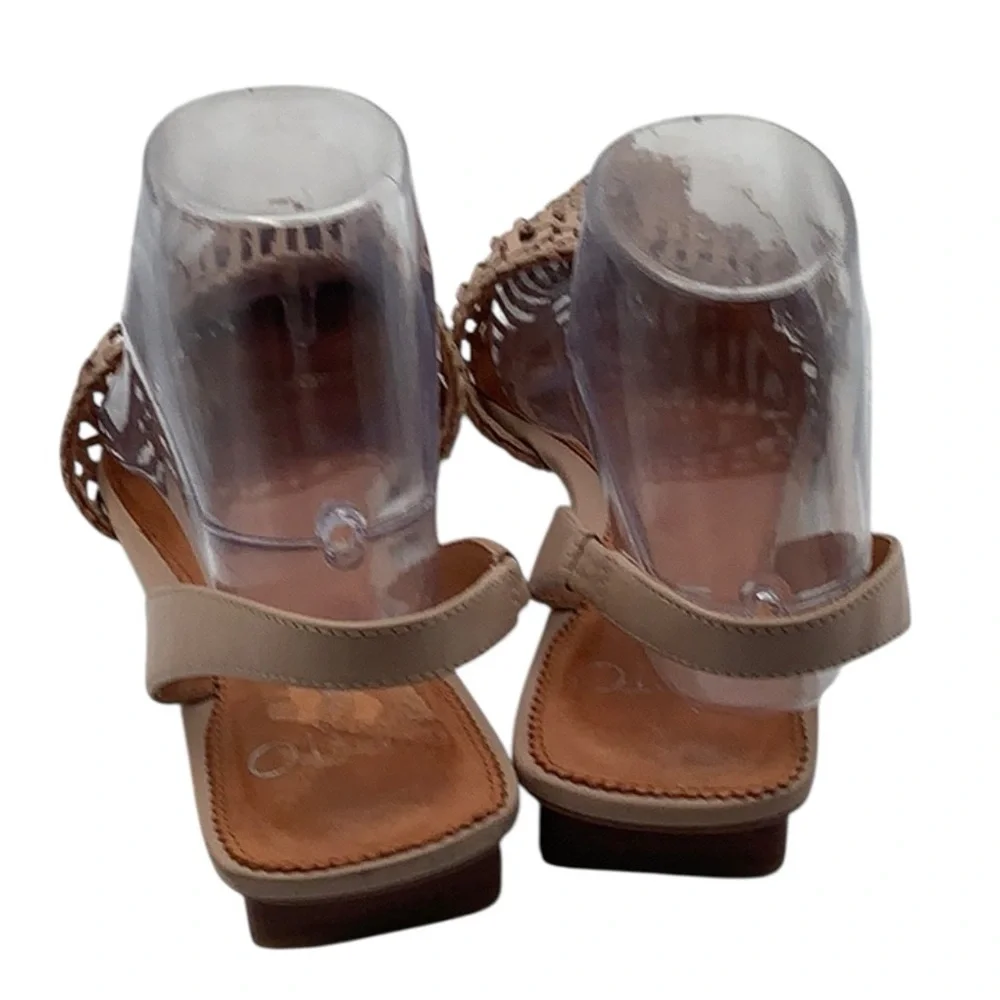 Franco Sarto Tan Woven Sandals with Pointed Toe size 9 flats - Picture 5 of 5